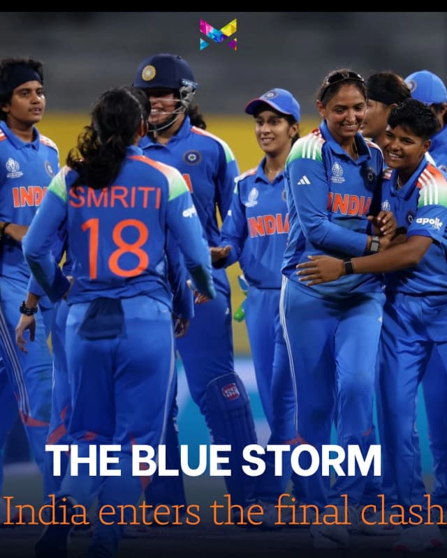 India enters the Women's World Cup Final after breaking an all-time record by defeating Australia.